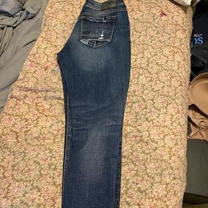 Silver jean capris new never worn